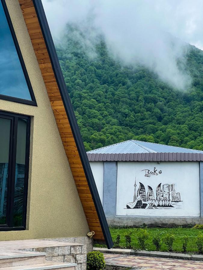Вилла Qafqaz Family Chalet Габала Экстерьер фото