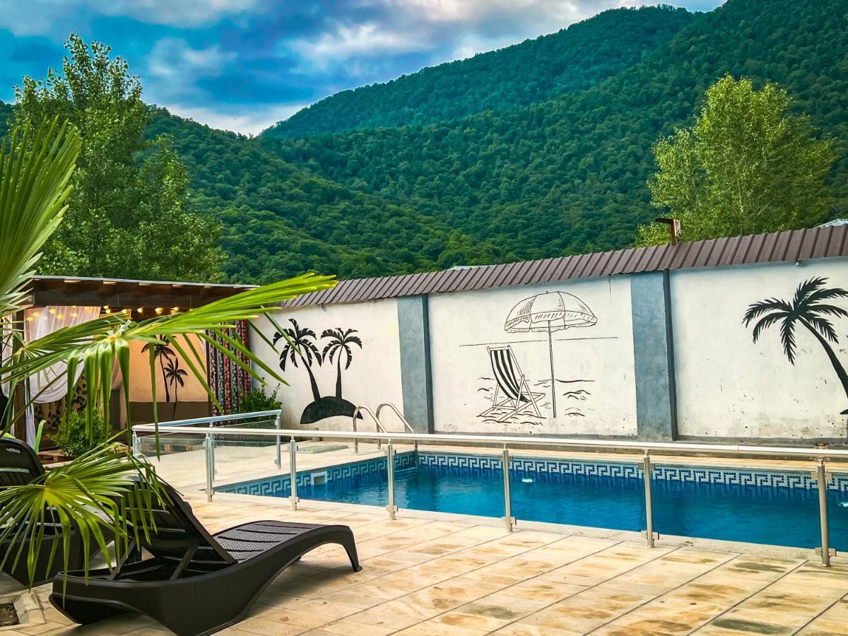 Вилла Qafqaz Family Chalet Габала Экстерьер фото