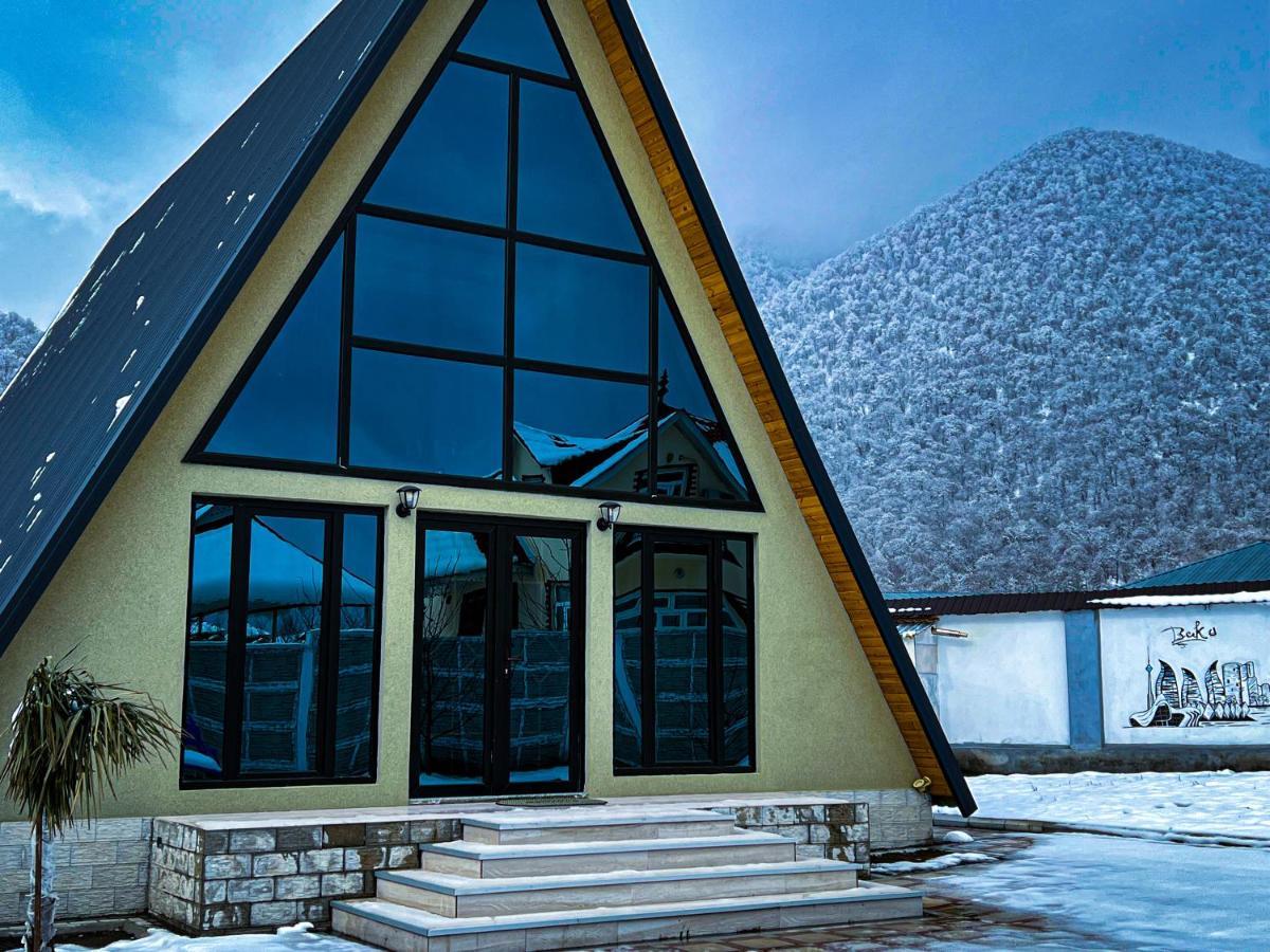 Вилла Qafqaz Family Chalet Габала Экстерьер фото